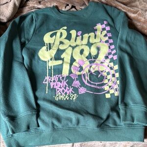 Graphic Sweatshirt - Green and Purple